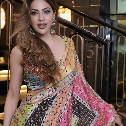Mirror Saree