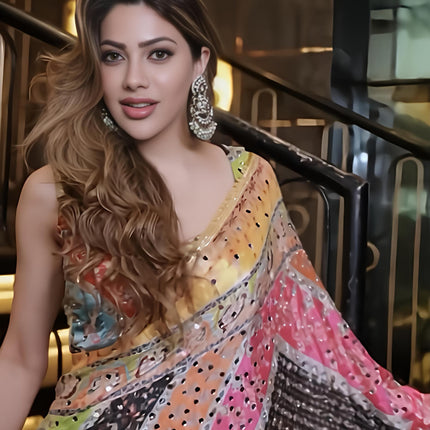 Mirror Saree