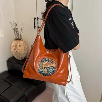 Elephant Patched Vintage Totebag