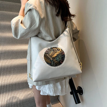 Elephant Patched Vintage Totebag