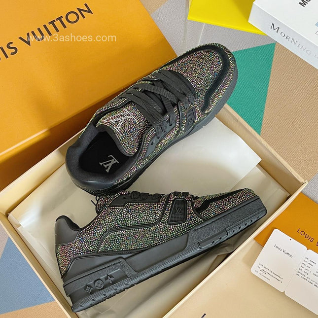 LV trainer Glitter Black