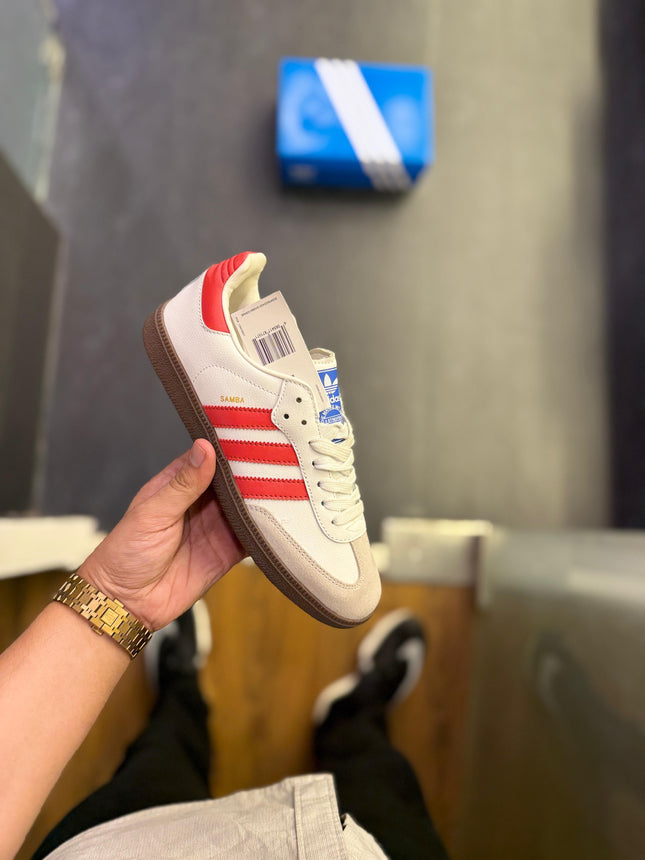 ADIDAS SAMBA WHITE RED