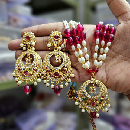 Elegant Ruby Jewelry Set