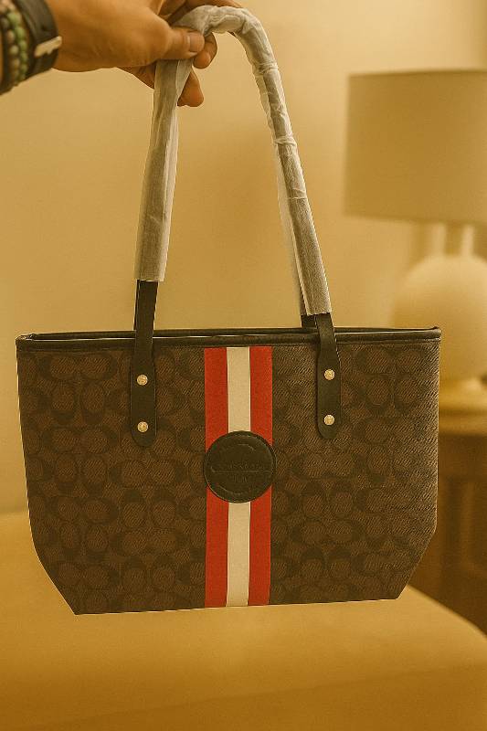 Striped Tote Bag